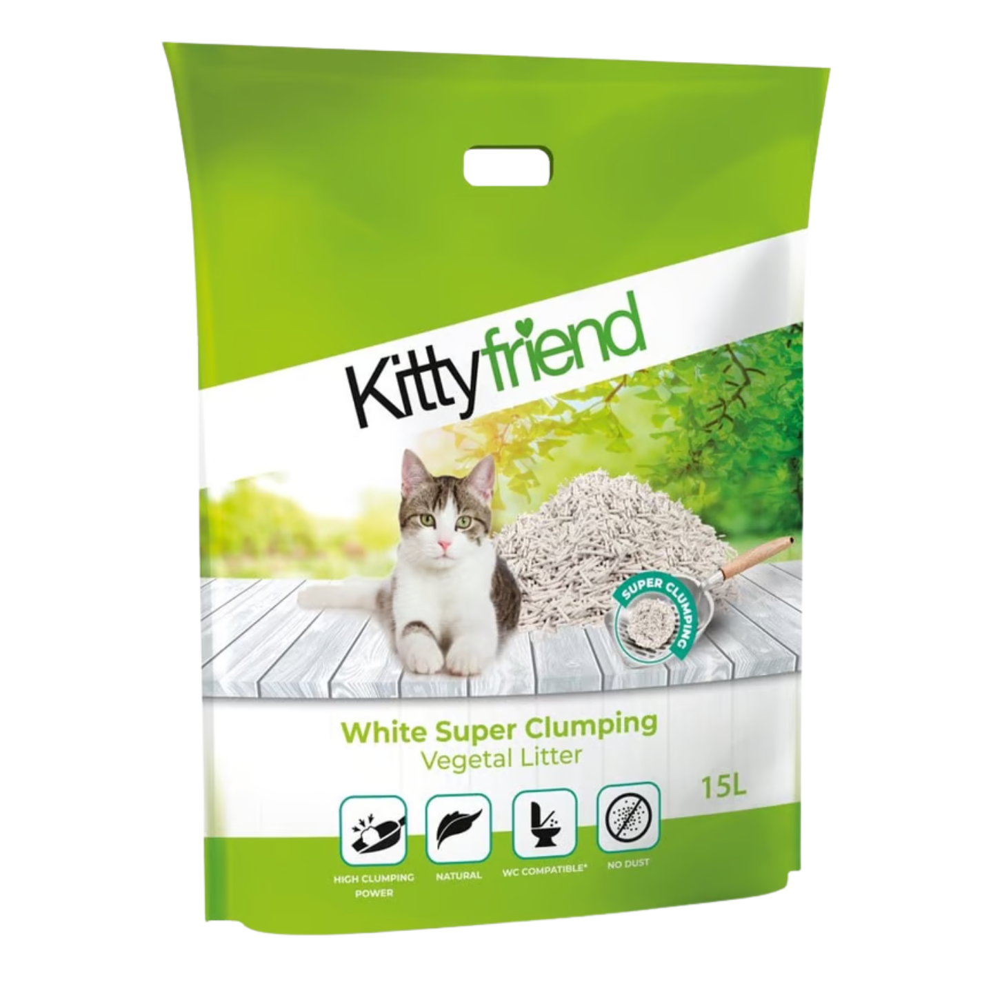 Kitty Friend Litière White Super Clumbing 15L