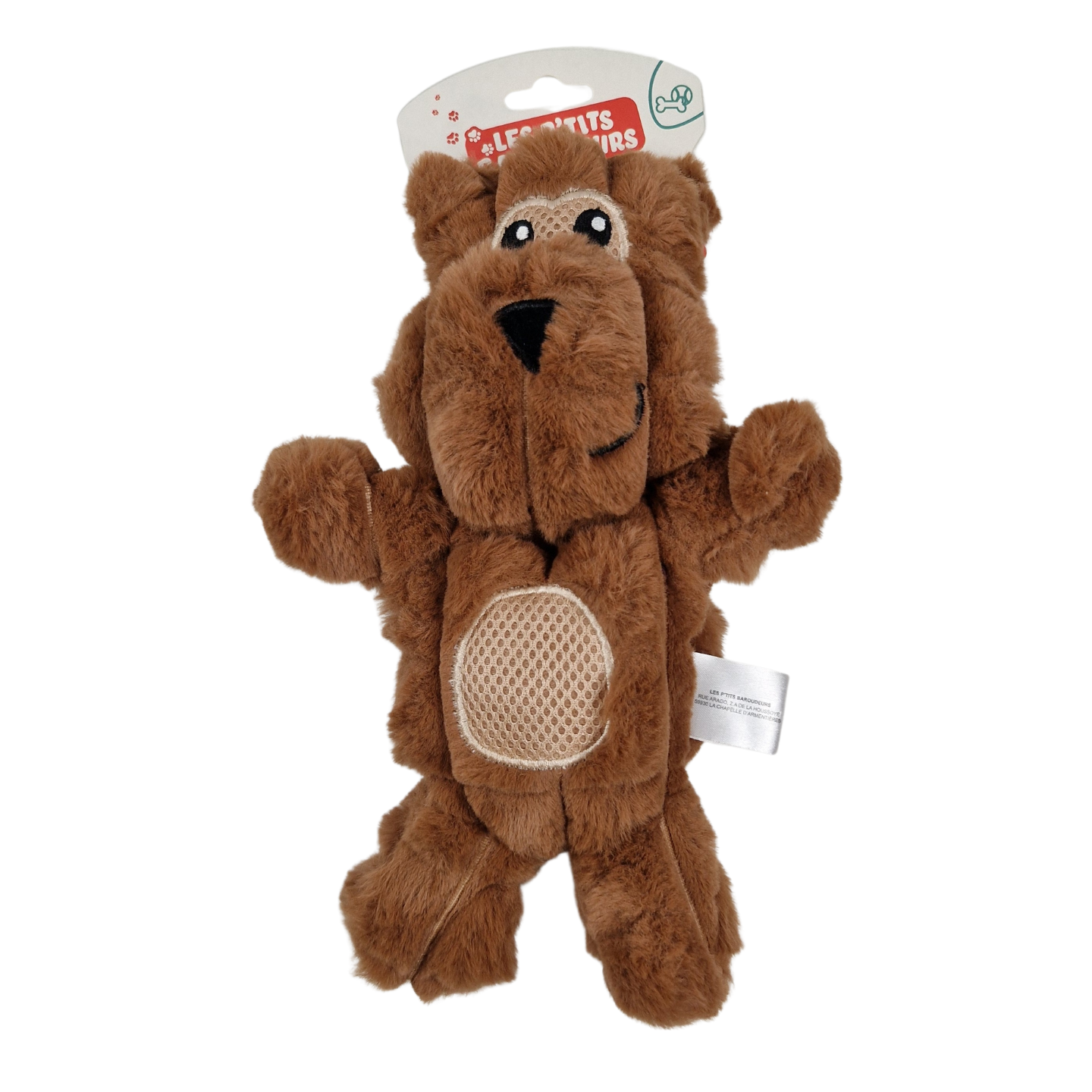 Les Ptits Baroudeurs Jouet Chien peluche Ours